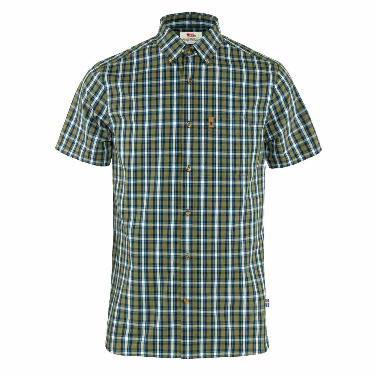 OVIK SHIRT SS Green / Alpine Blue