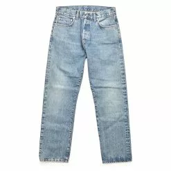 ORGANIC ITALIAN 5 POCKET JEAN WASHED Bleach Wash