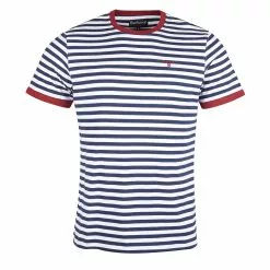QUAY STRIPE T-SHIRT Navy