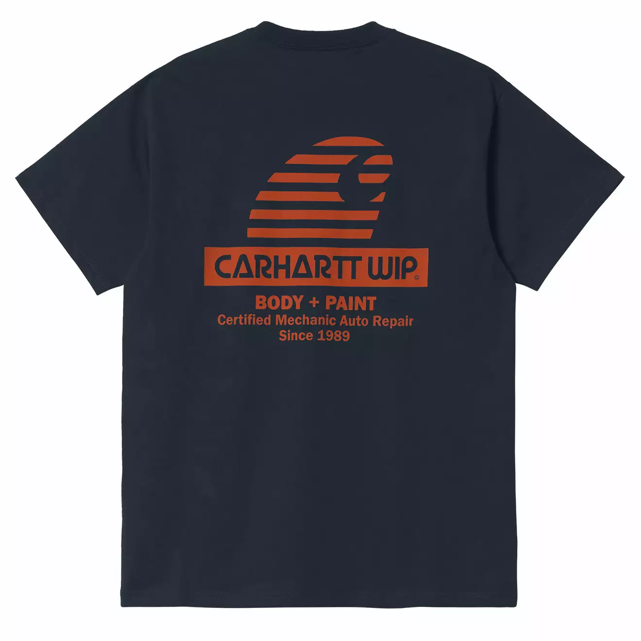 MECHANIC T-SHIRT Dark Navy / Brick - Image 2