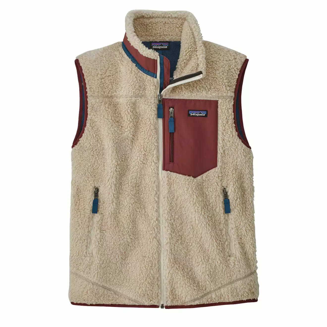 CLASSIC RETRO-X FLEECE VEST Dark Natural W/ Sequoia Red