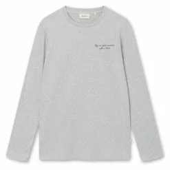 HILL LONG SLEEVE T-SHIRT Light Grey Melange