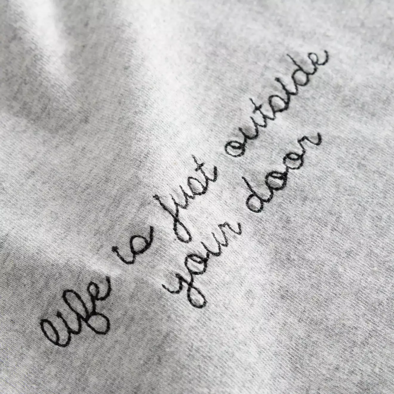 HILL LONG SLEEVE T-SHIRT Light Grey Melange - Image 3