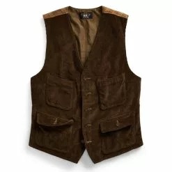 STOWFORD CORD VEST Vintage Brown