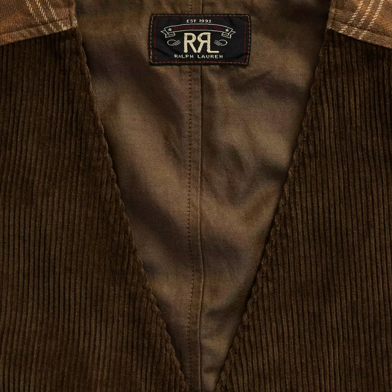 STOWFORD CORD VEST Vintage Brown - Image 2