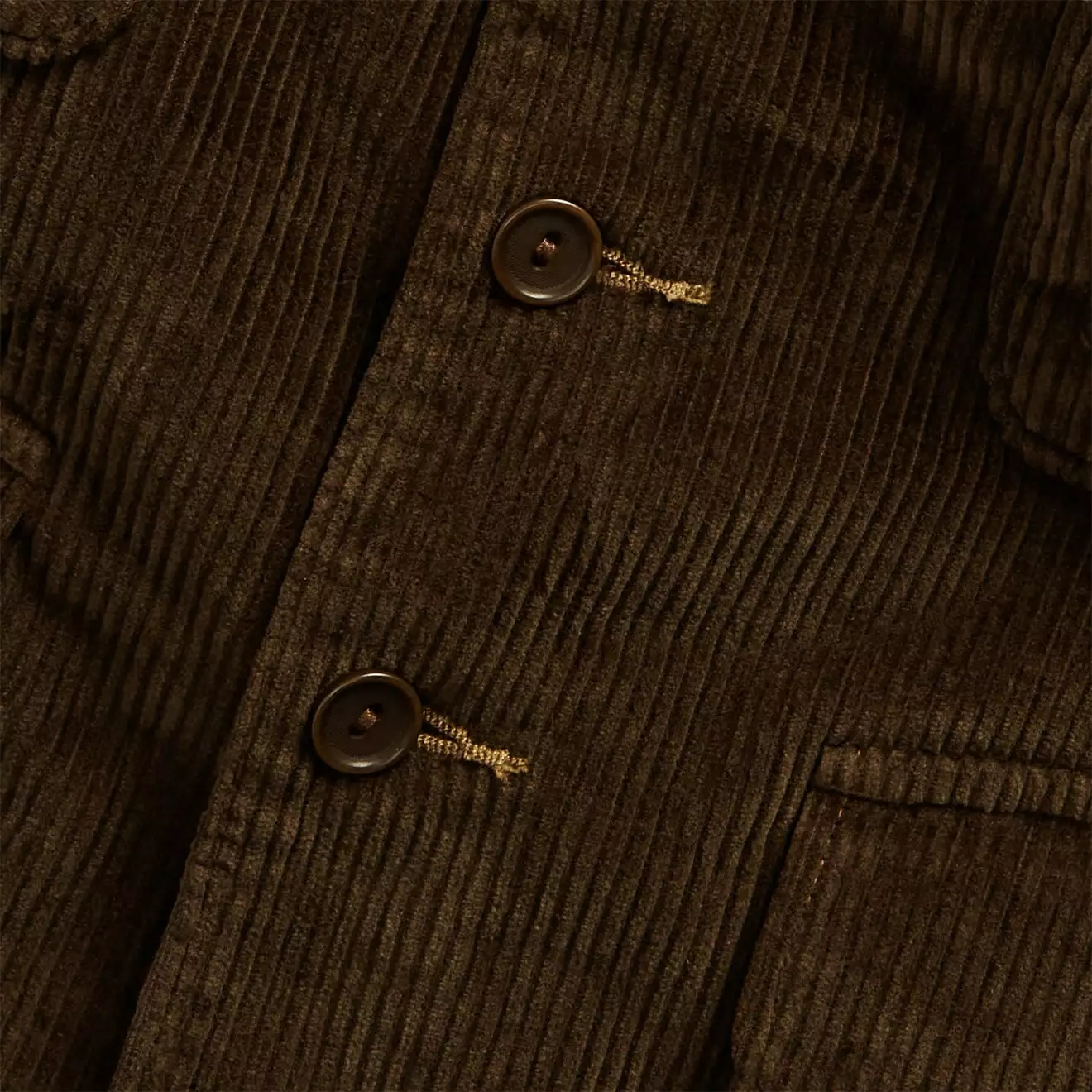 STOWFORD CORD VEST Vintage Brown - Image 3