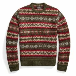 FAIRISLE CREW PULLOVER SWEATER Fairisle Multi