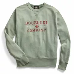 LOGO CREW SWEAT Faded Green