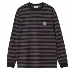 L/S MERRICK POCKET T-SHIRT Soot / Artichoke