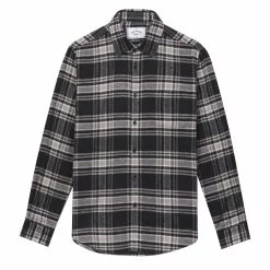 BB CHECK SHIRT Navy / Grey
