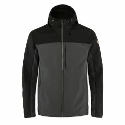 ABISKO MIDSUMMER JACKET Dark Grey / Black