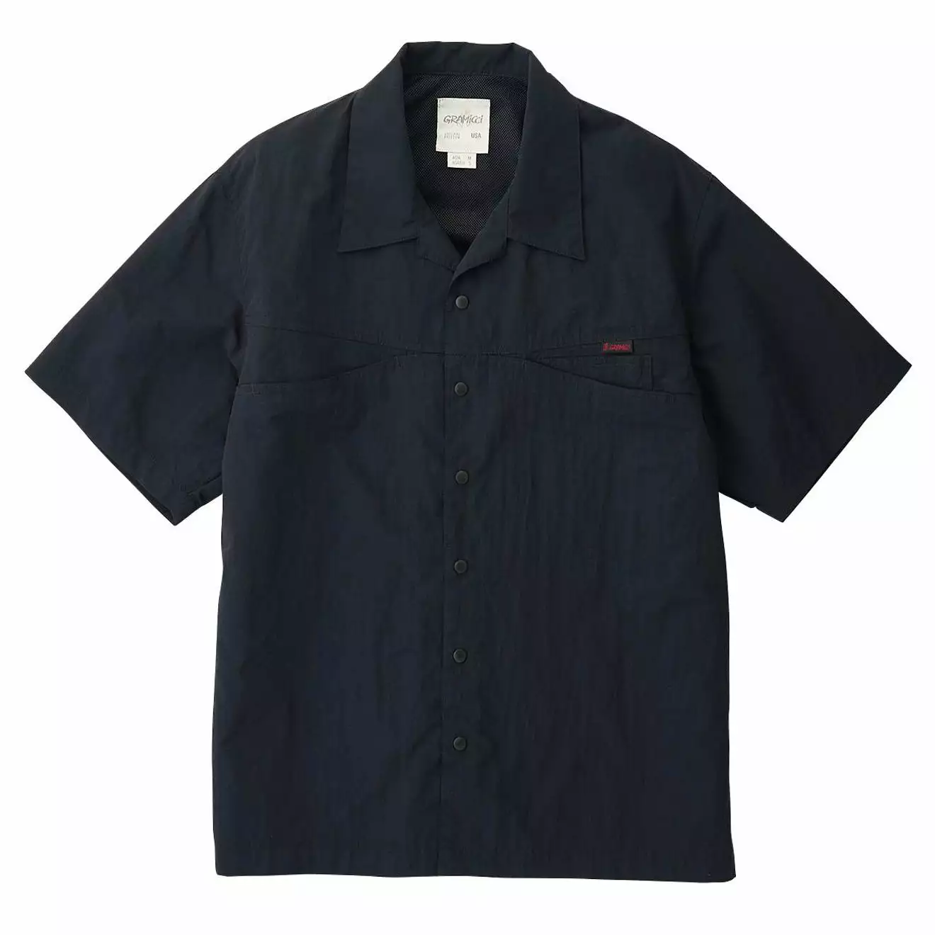 NYLON CAMP SHIRT Black