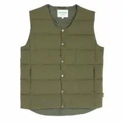 QUILTED VEST - Khaki