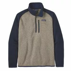 BETTER SWEATER 1/4 ZIP Oar Tan
