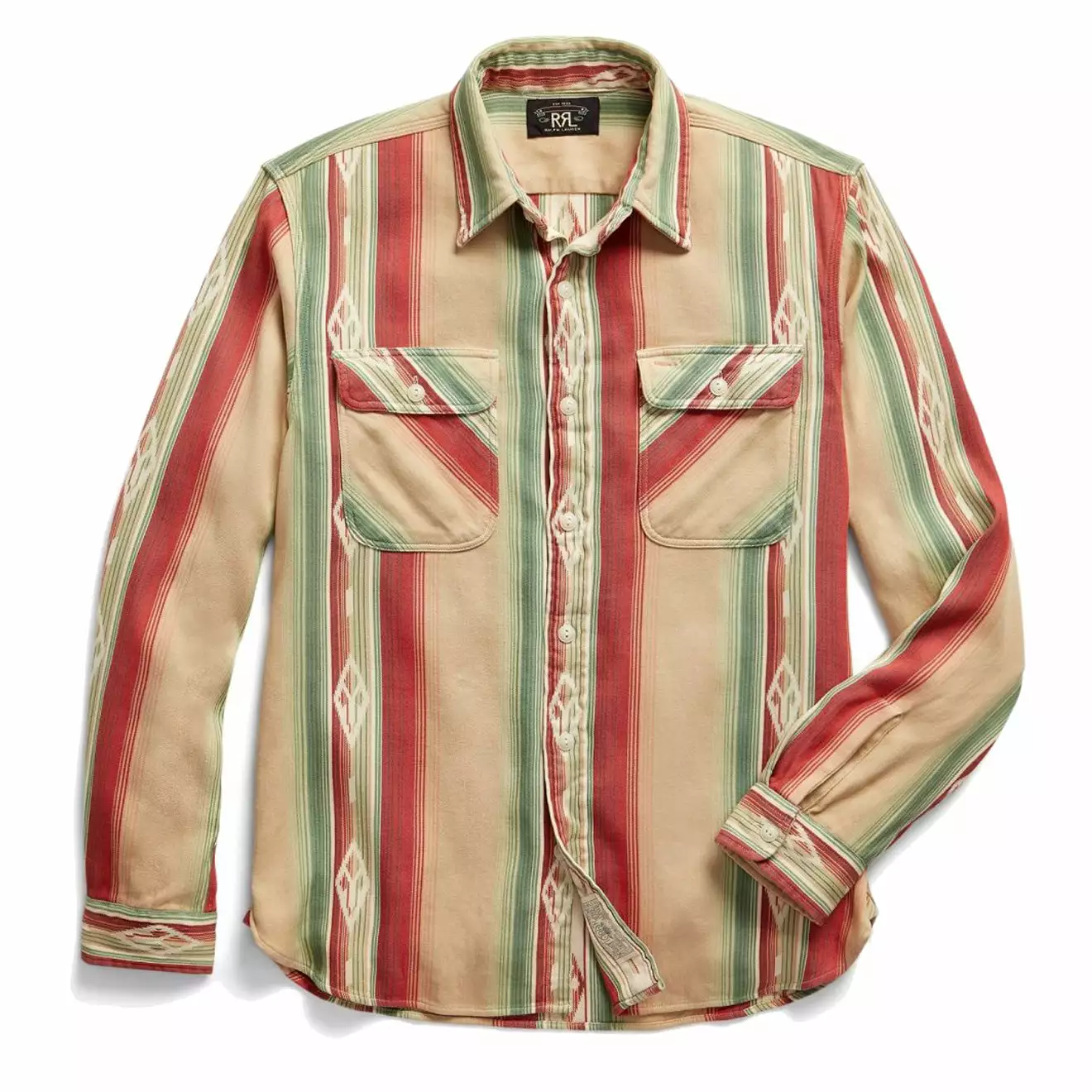SOUTHWESTERN JACQUARD WORKSHIRT RI-494 Tan / Multi