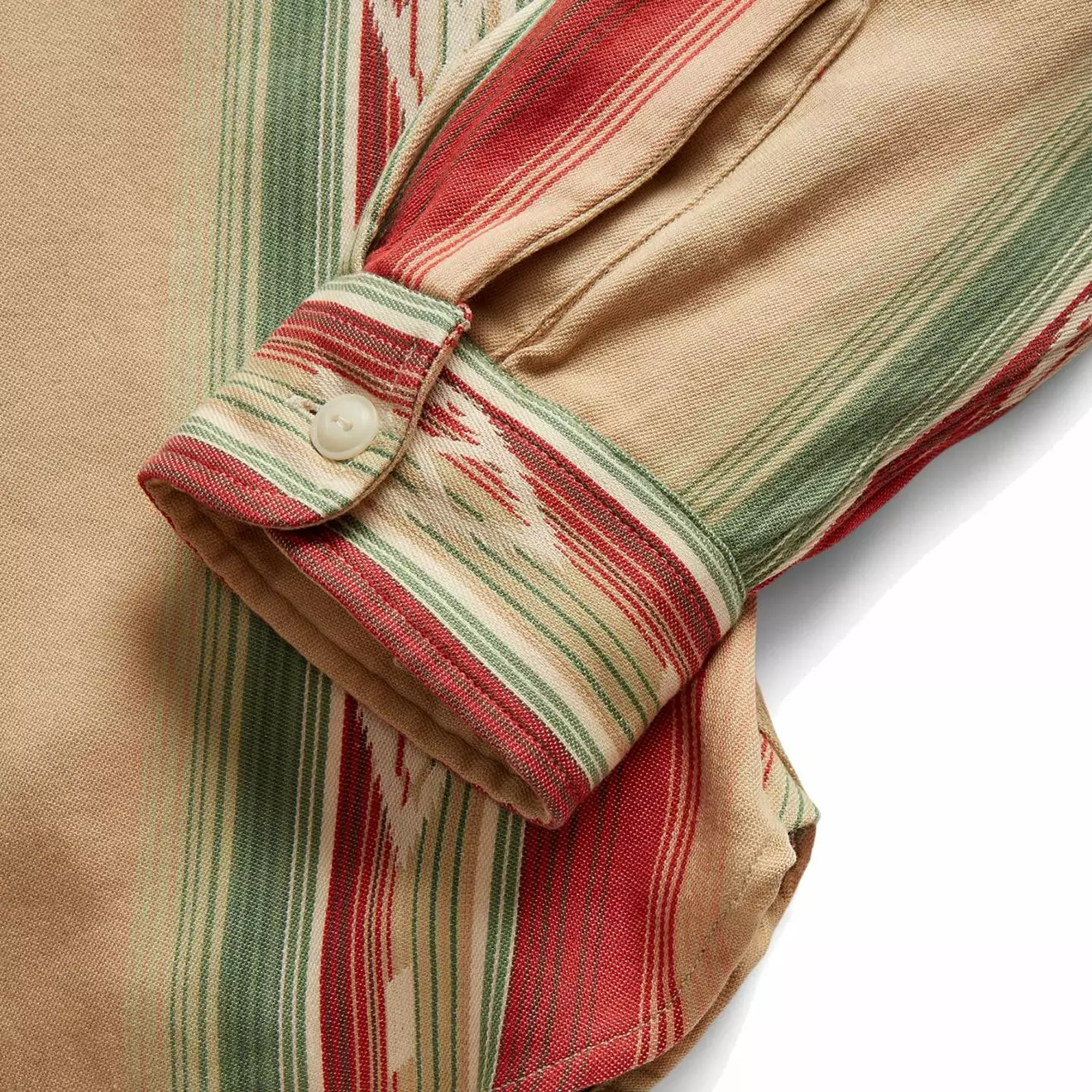 SOUTHWESTERN JACQUARD WORKSHIRT RI-494 Tan / Multi - Image 4