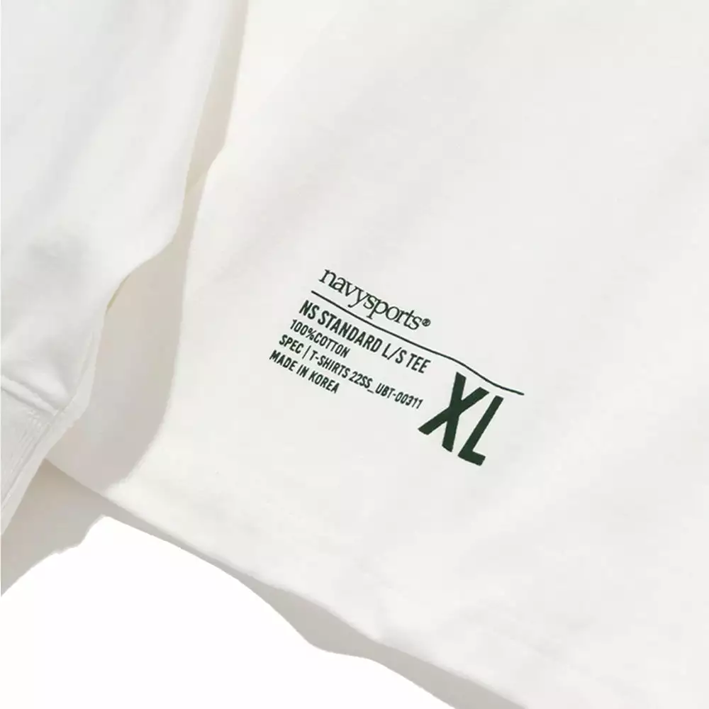 NS STANDARD L/S TEE Off White - Image 3