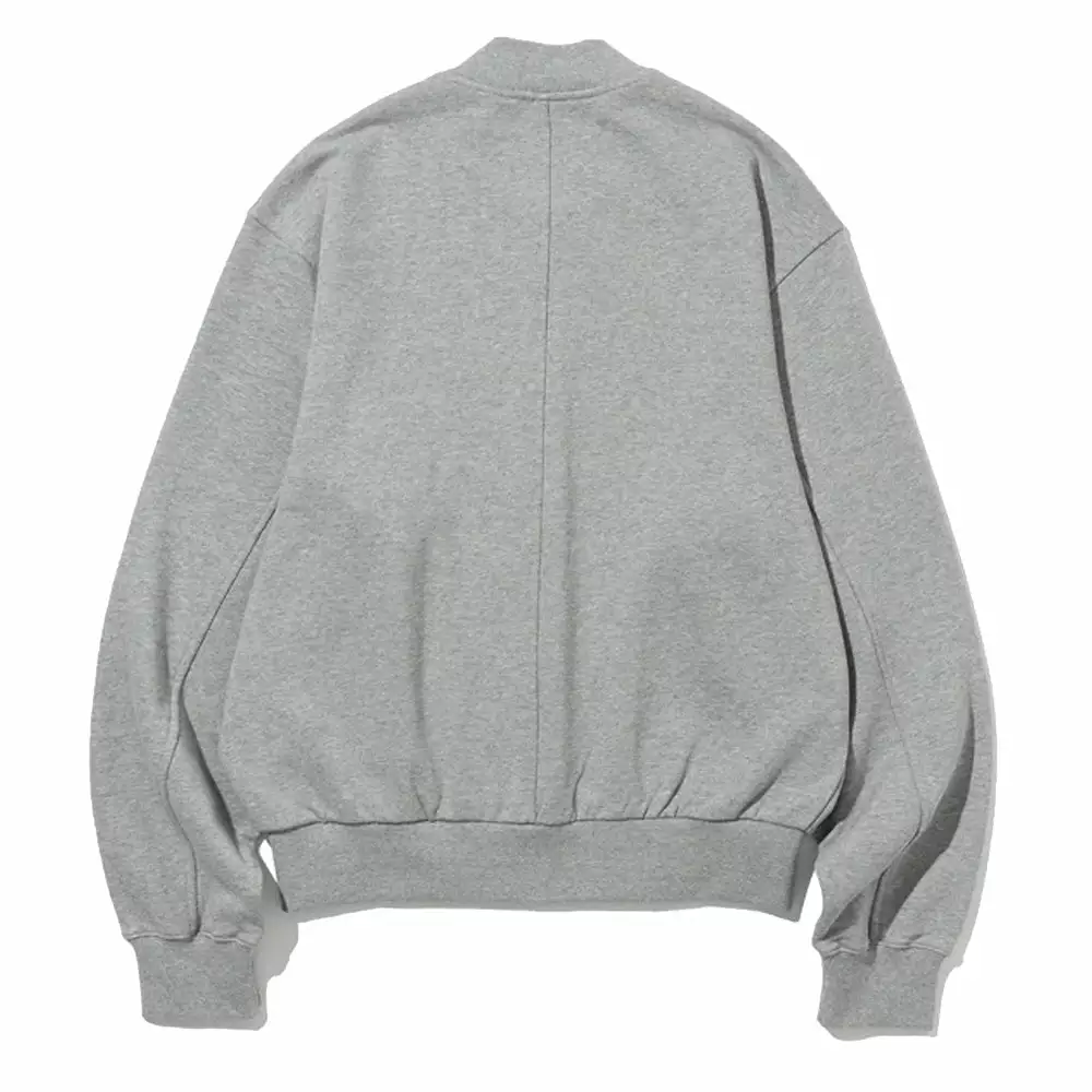 SWEAT COTTON STADIUM JACKET Melange - Image 2